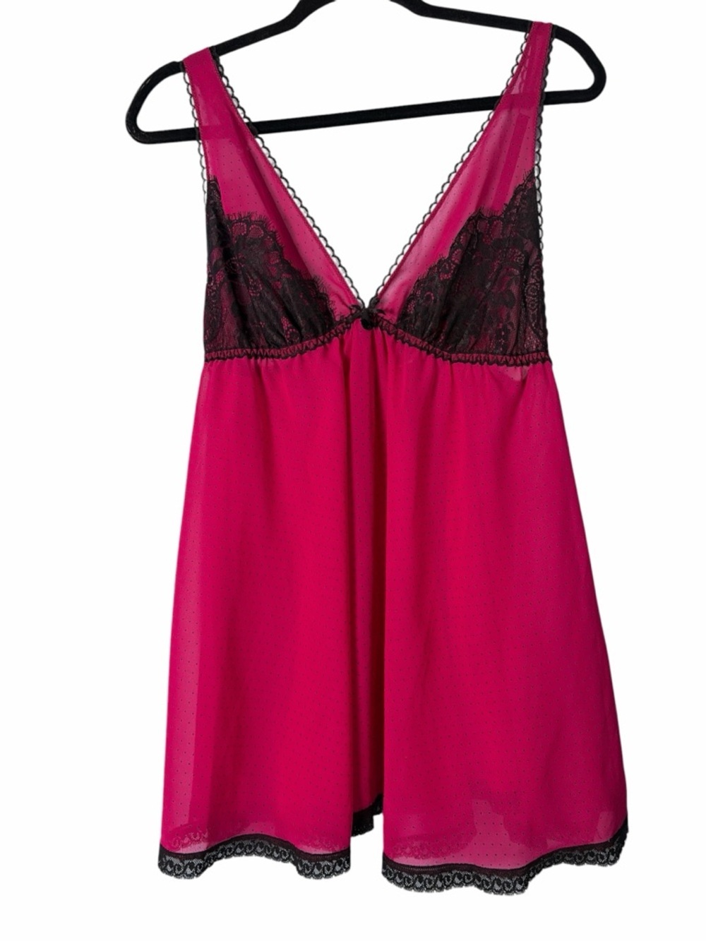 Seductivewear by Cinema & Victoria Secret Baby-dolls Pink/ Purple Women's Sz L - Picture 4 of 16